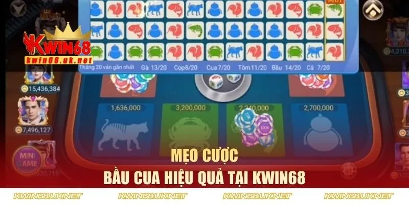 Mẹo cược bầu cua hiệu quả tại KWIN68